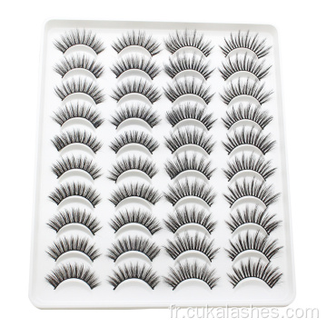 20 paires Classic Lashes Full Strip Fake Coeshshes